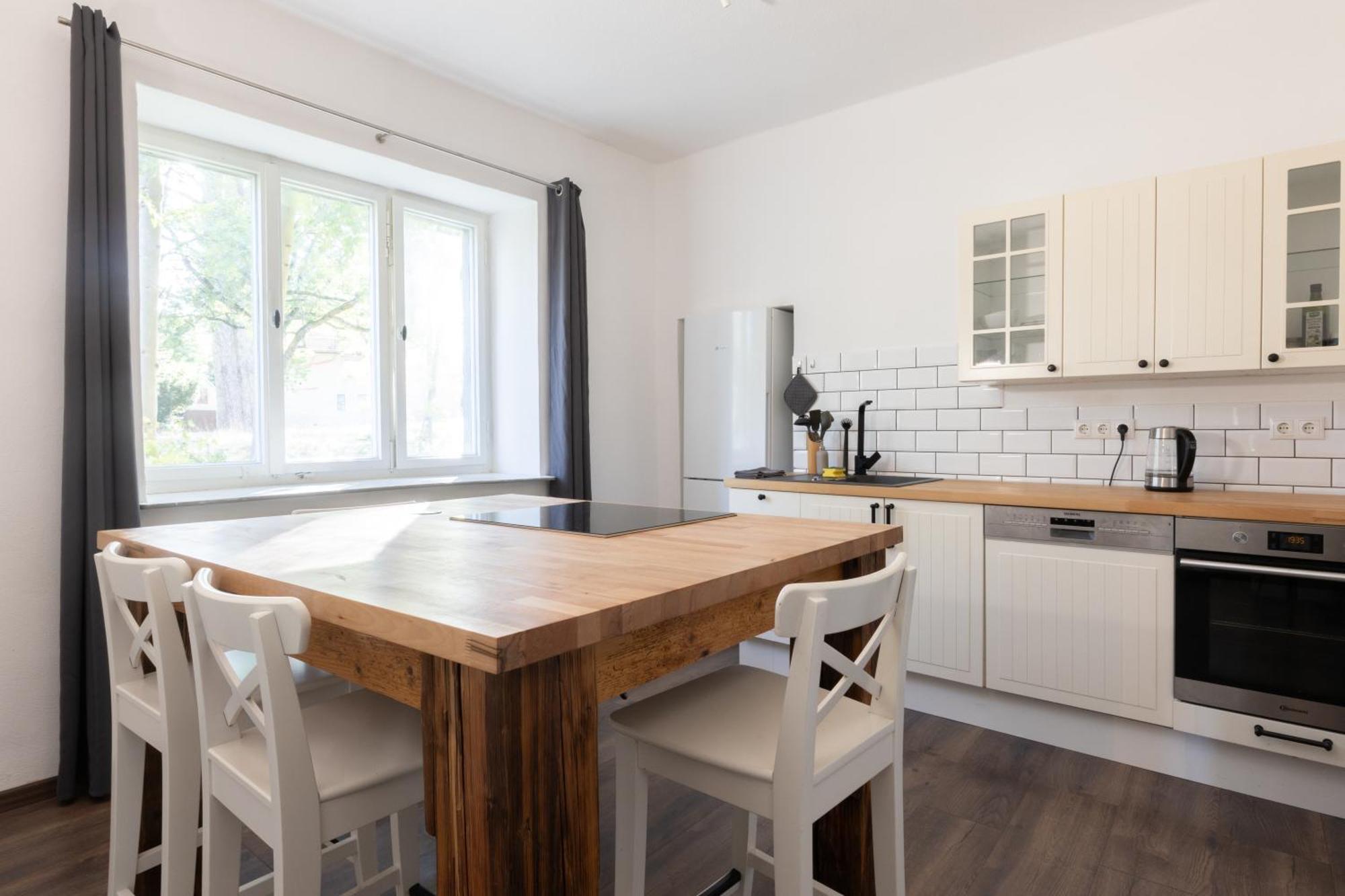 Urige Wohnung Mit Zwei Betten Und Genialer Kueche Mugeln Bagian luar foto